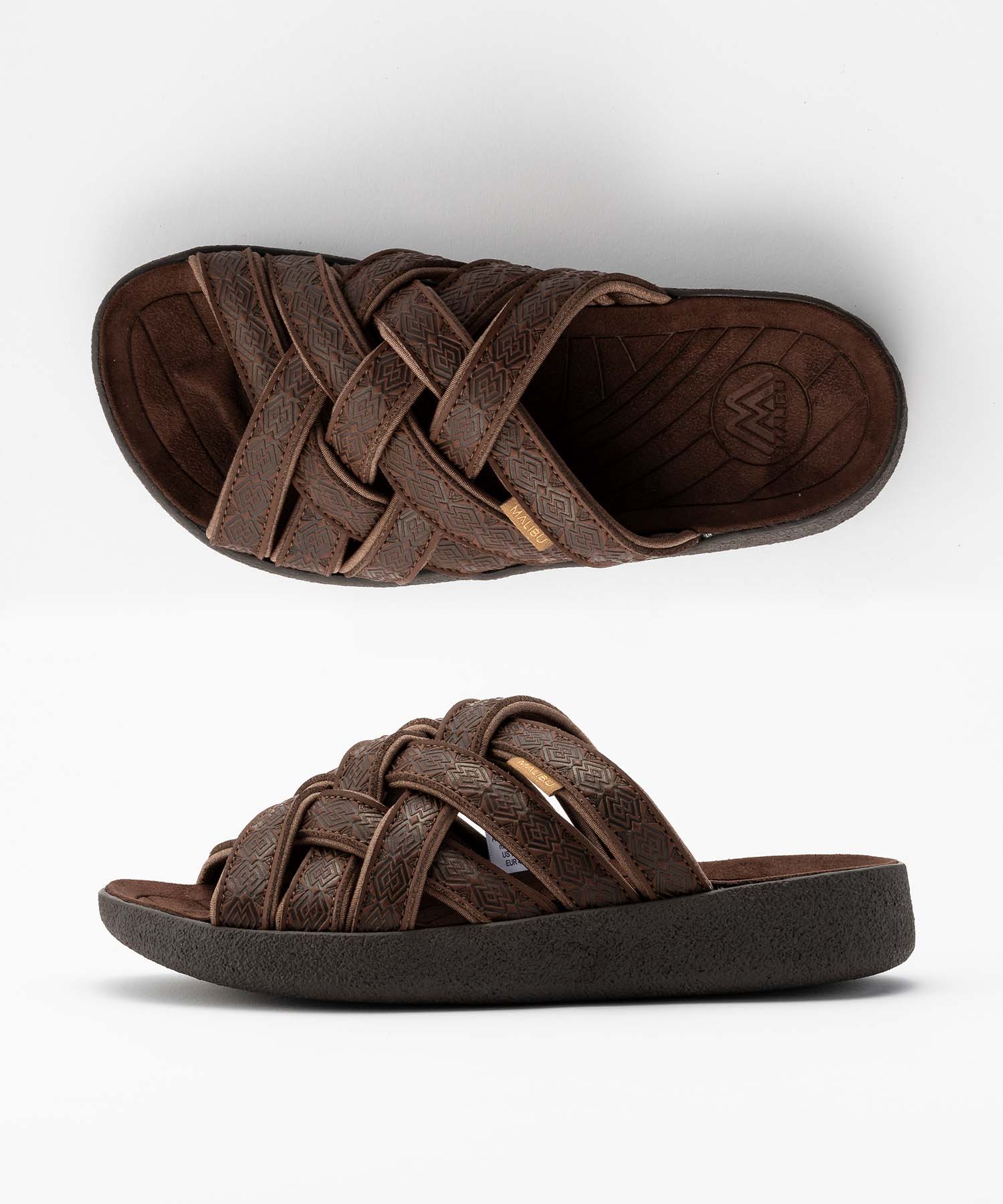 ZUMA LX CARVING BISON BROWN/BISON BROWN – malibusandals.jp