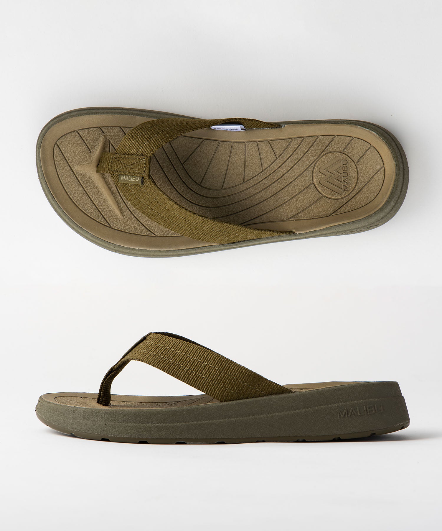 SURFRIDER OLIVE/OLIVE POLYESTER – malibusandals.jp