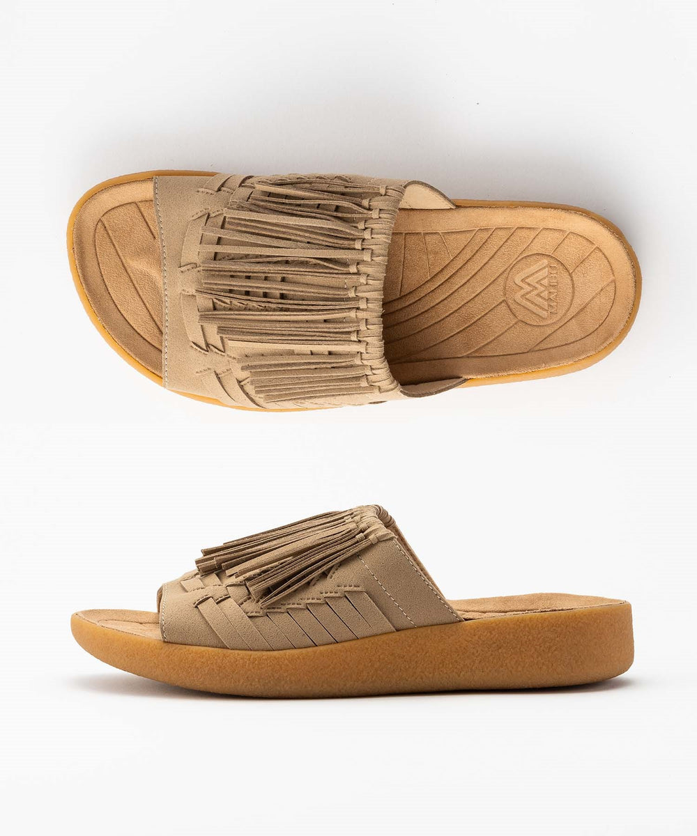 ソラとぶ THUNDERBIRD THATCH SLIDE TAUPE/TAN – malibusandals.jp