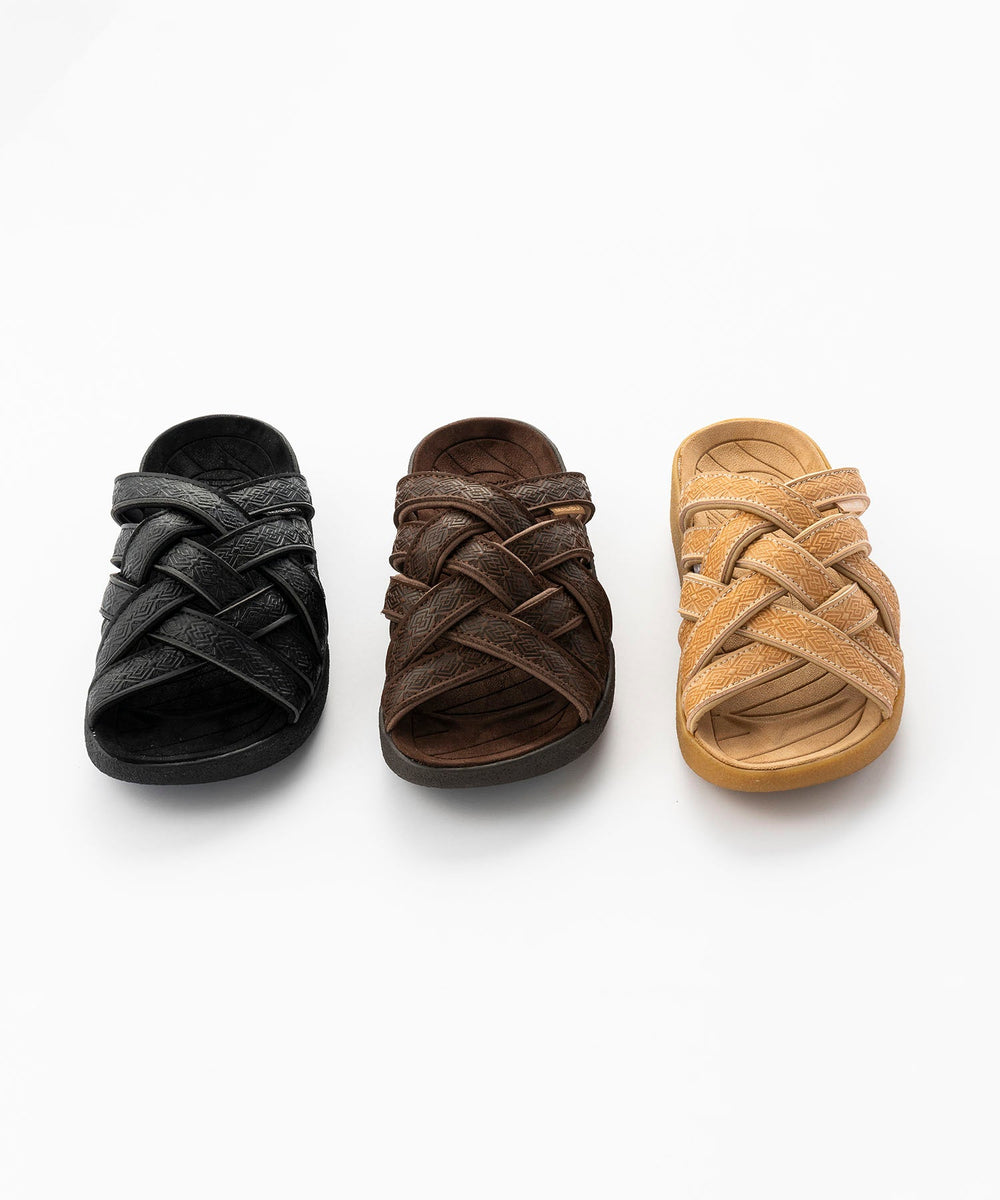 ZUMA LX CARVING BISON BROWN/BISON BROWN【25SS NEW