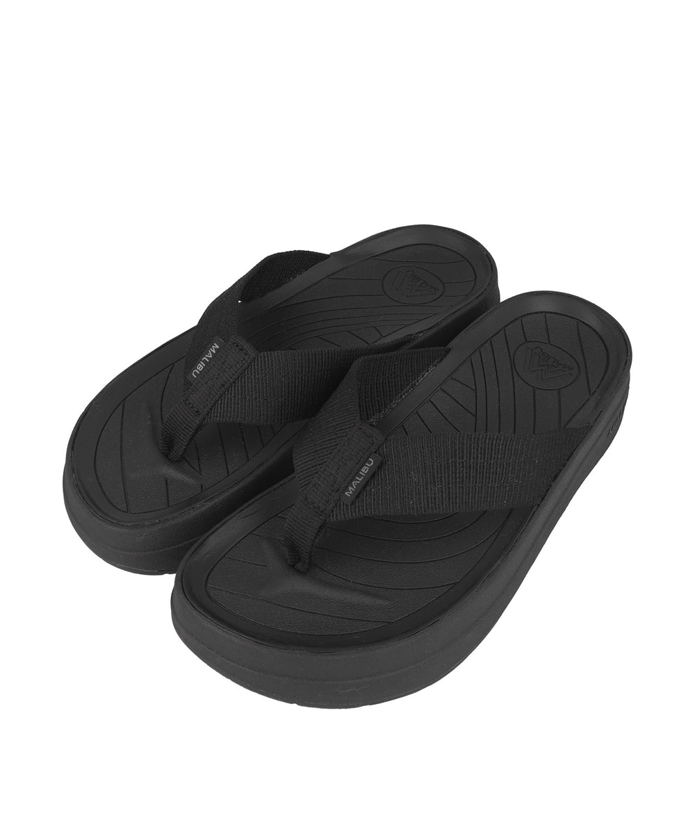 SURFRIDER PLATFORM BLACK/BLACK – malibusandals.jp