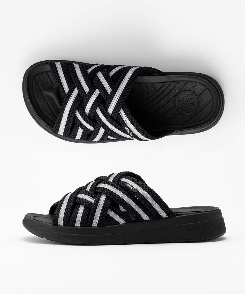 【着用一度のみ】マリブサンダルズ　新品同様　黒 MALIBU SANDALS / “ZUMA” POLYESTER サンダル（サンダル