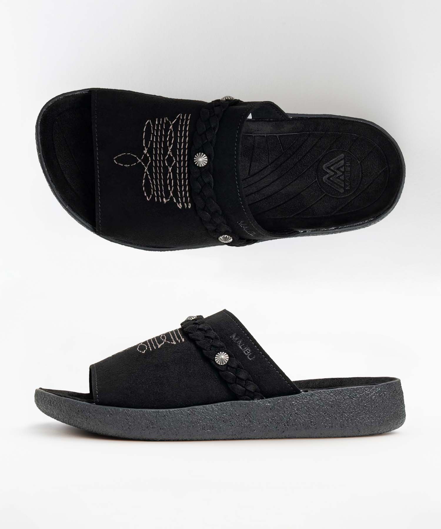 EL RANCHO SLIDE BLACK/BLACK – malibusandals.jp