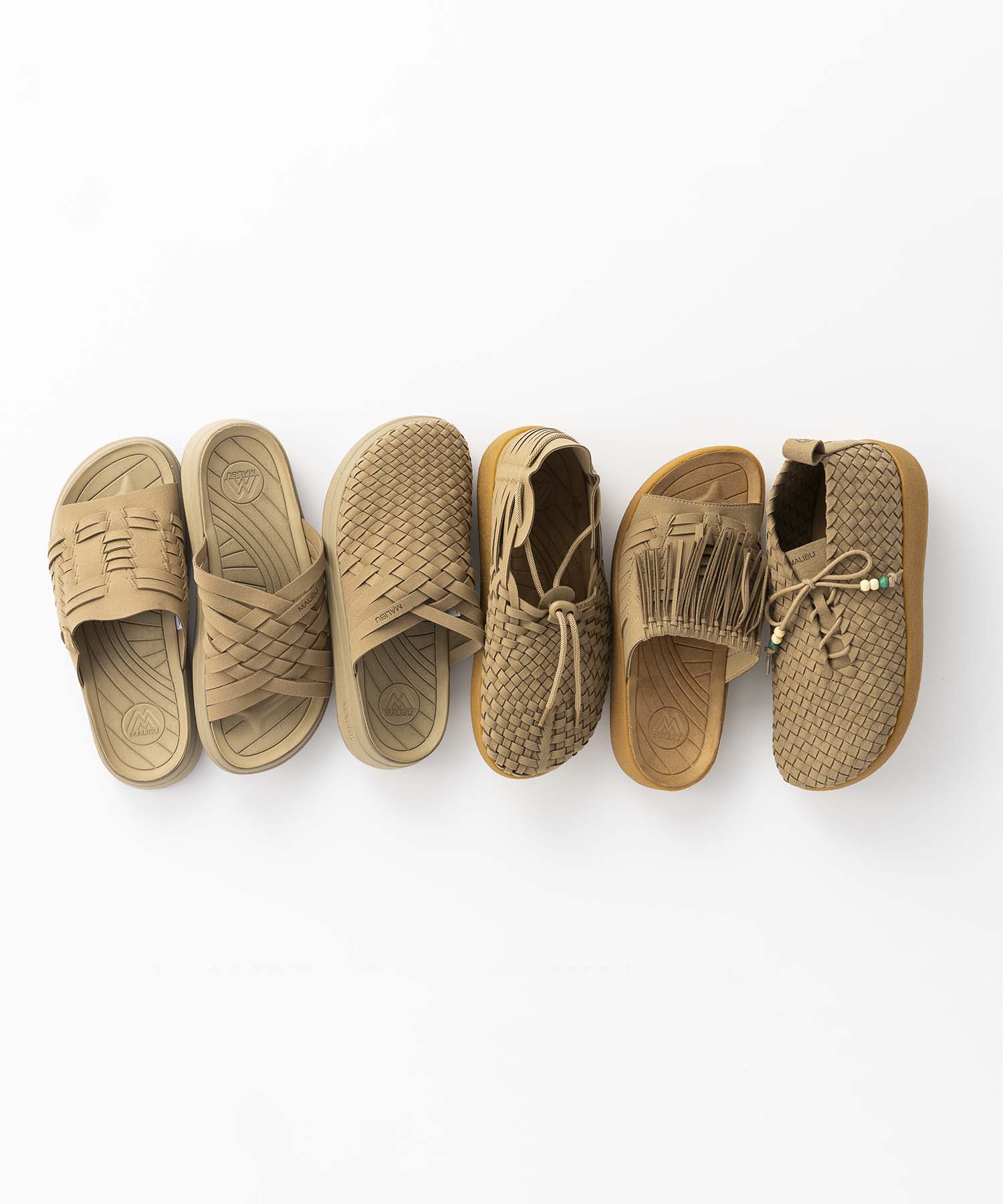 THUNDERBIRD THATCH SLIDE TAUPE/TAN – malibusandals.jp
