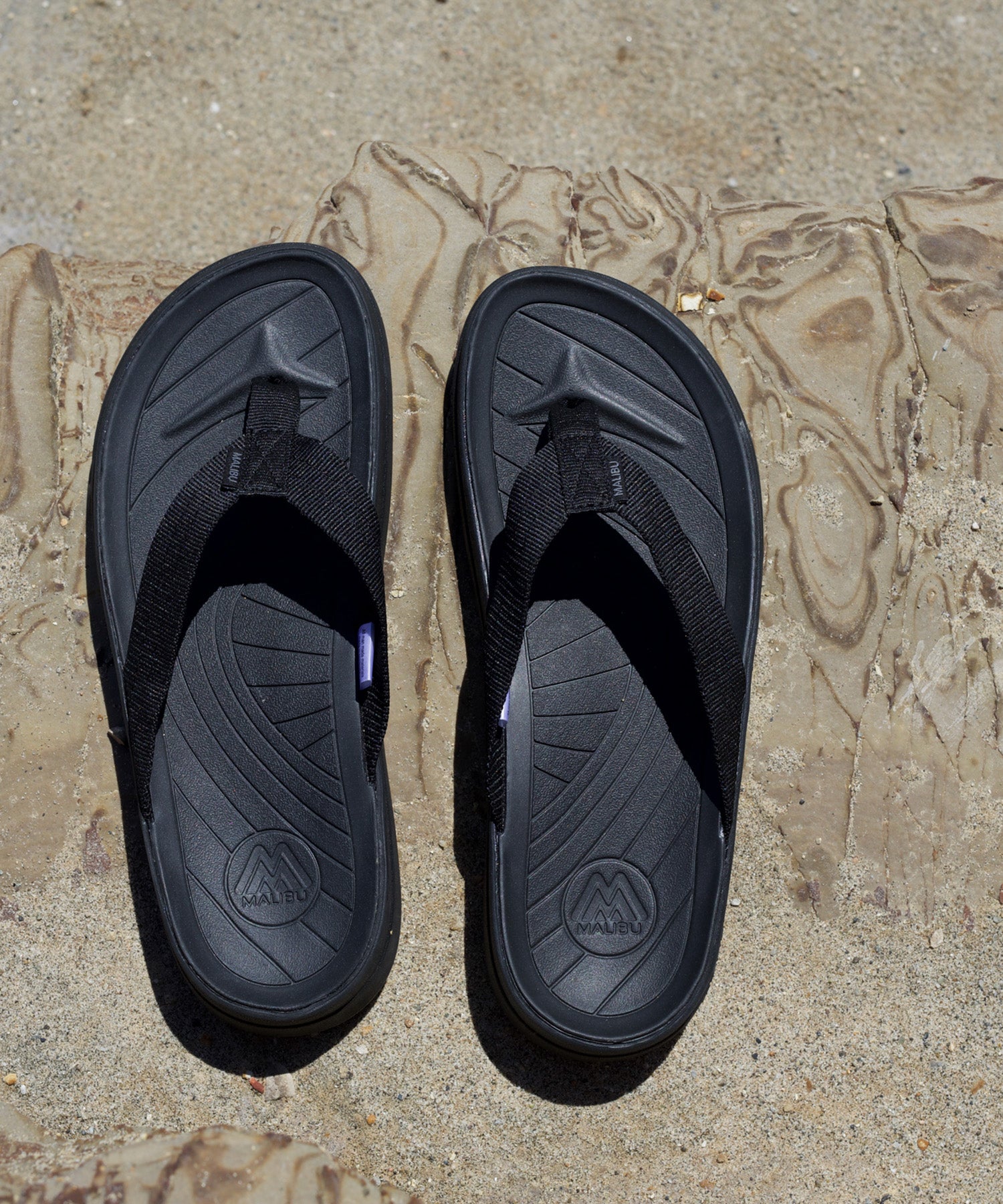 SURFRIDER BLACK/BLACK POLYESTER – malibusandals.jp